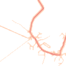 Daytime road noise heatmap for LA18 4PR