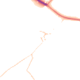 Daytime road noise heatmap for LA18 4PU