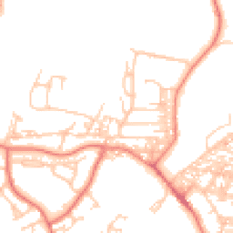 Daytime road noise heatmap for LA18 5AT