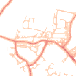 Daytime road noise heatmap for LA18 5BL