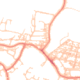 Daytime road noise heatmap for LA18 5BQ