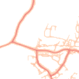 Daytime road noise heatmap for LA18 5BZ