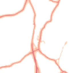 Daytime road noise heatmap for LA18 5HN