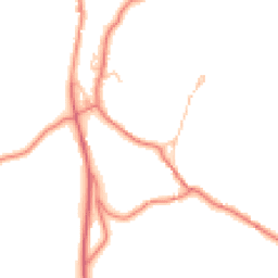 Daytime road noise heatmap for LA18 5HZ