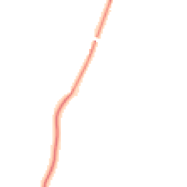 Night-time road noise heatmap for LA2 0AD