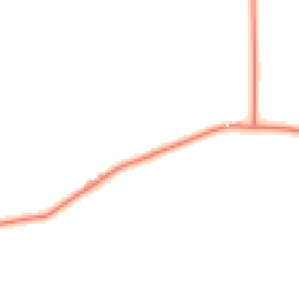 Daytime road noise heatmap for LA2 0AX