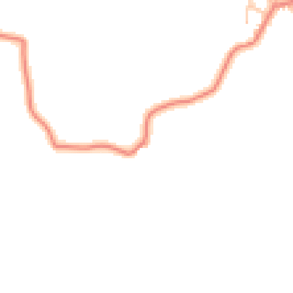 Daytime road noise heatmap for LA2 0BQ