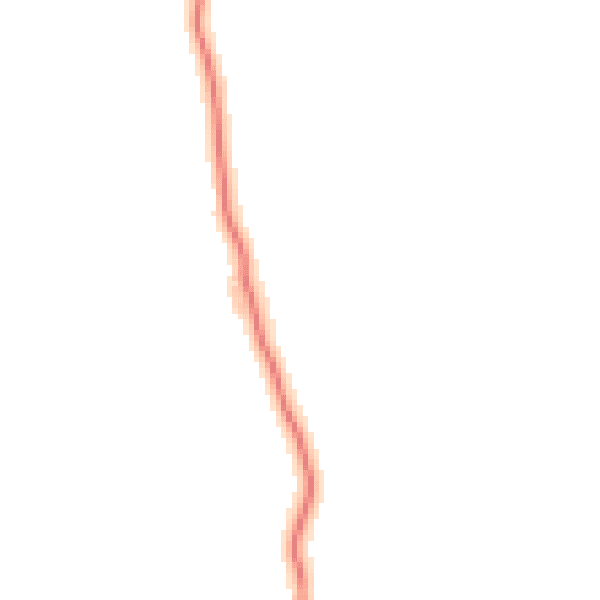Night-time road noise heatmap for LA2 0DU