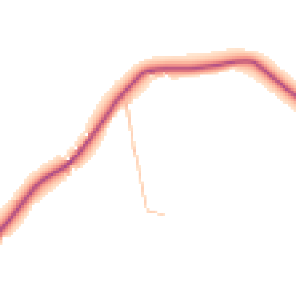 Daytime road noise heatmap for LA2 0EL