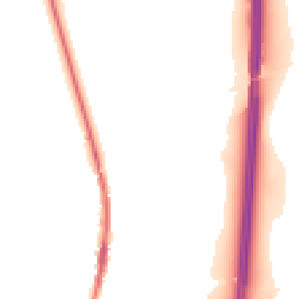 Night-time road noise heatmap for LA2 0PR
