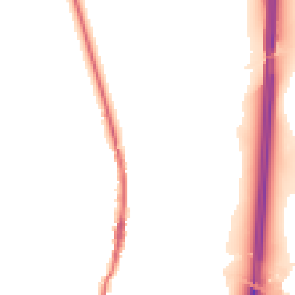 Night-time road noise heatmap for LA2 0RP