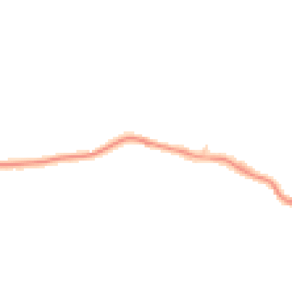 Daytime road noise heatmap for LA2 7FF