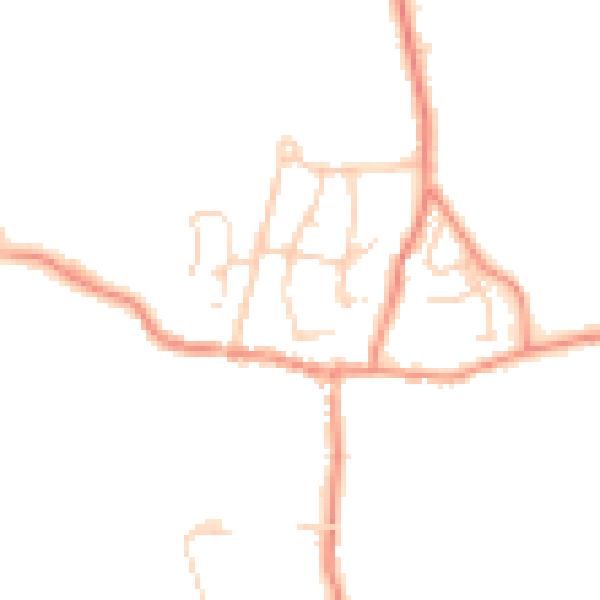 Daytime road noise heatmap for LA2 7JP
