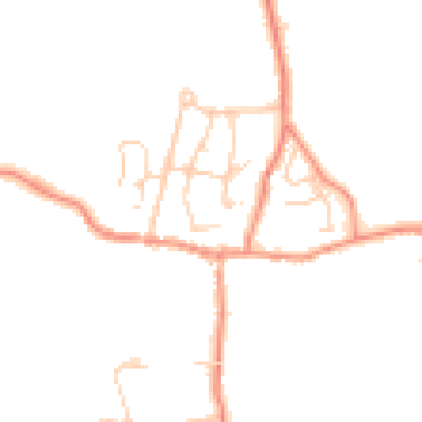 Daytime road noise heatmap for LA2 7JS