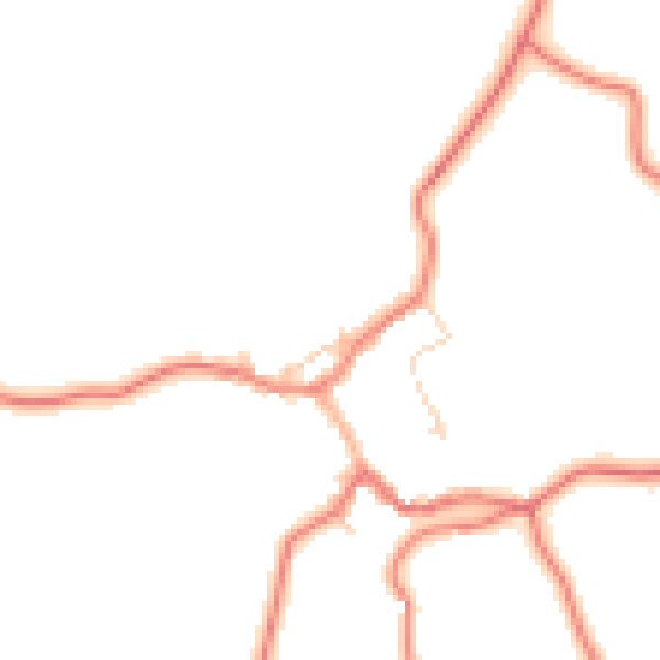 Daytime road noise heatmap for LA2 8QL