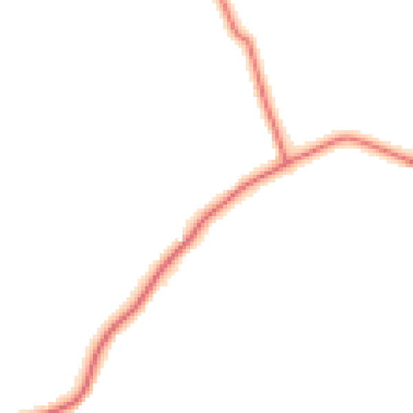 Daytime road noise heatmap for LA2 9BA