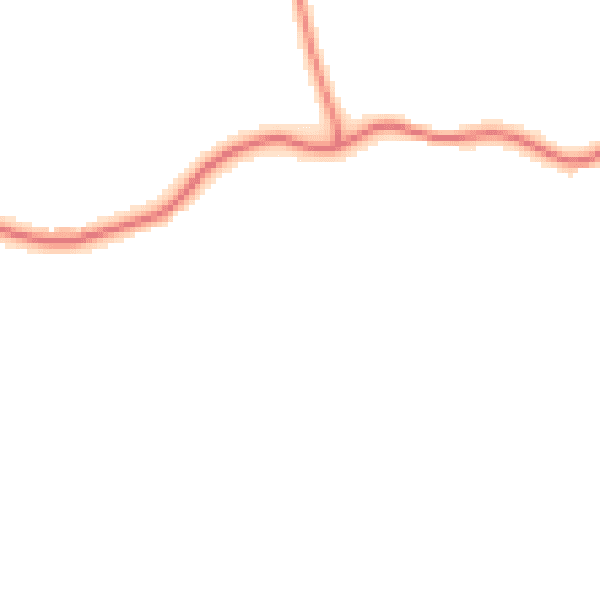 Daytime road noise heatmap for LA2 9BE