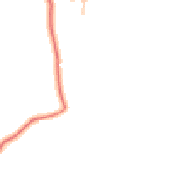 Daytime road noise heatmap for LA2 9NB
