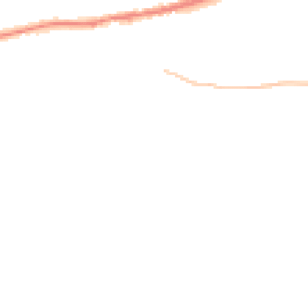 Night-time road noise heatmap for LA2 9NN