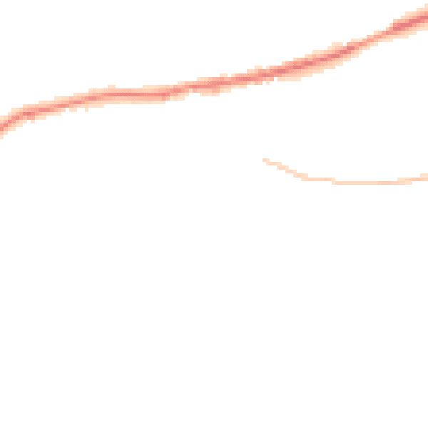 Night-time road noise heatmap for LA2 9RB