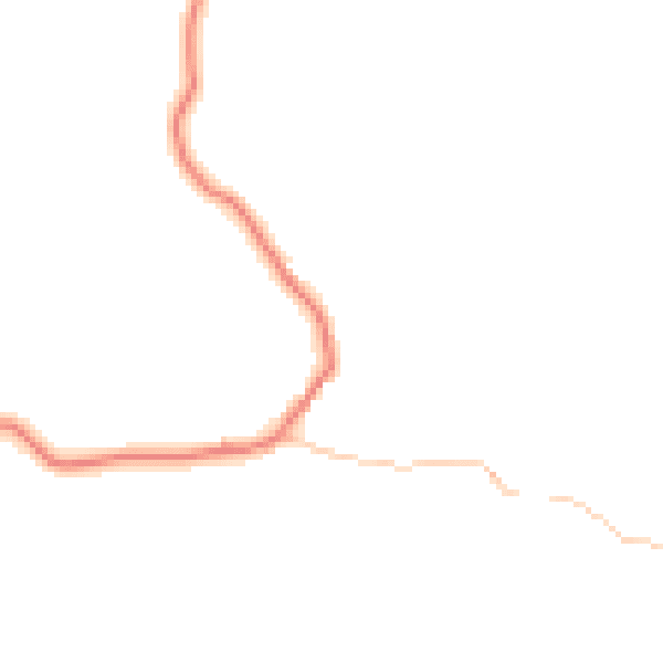 Daytime road noise heatmap for LA22 0JD