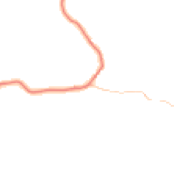 Daytime road noise heatmap for LA22 0JE