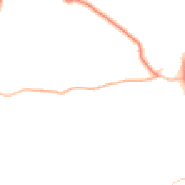 Daytime road noise heatmap for LA22 0PN