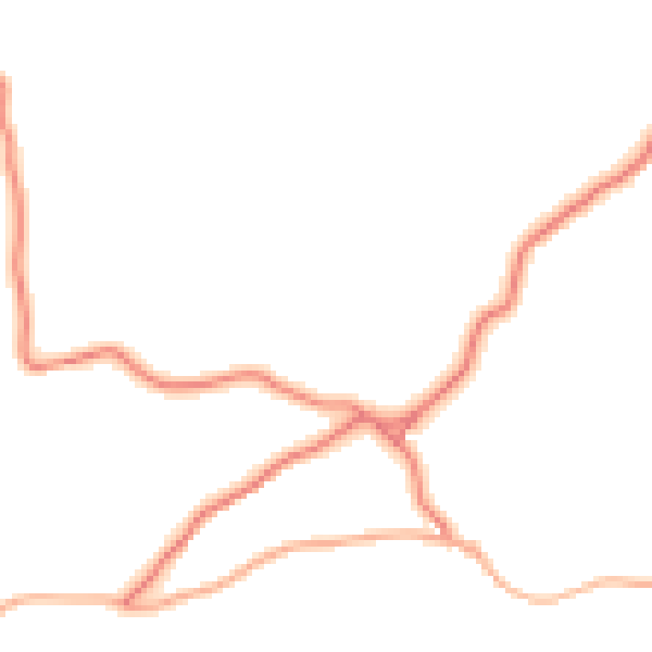 Daytime road noise heatmap for LA22 0PP