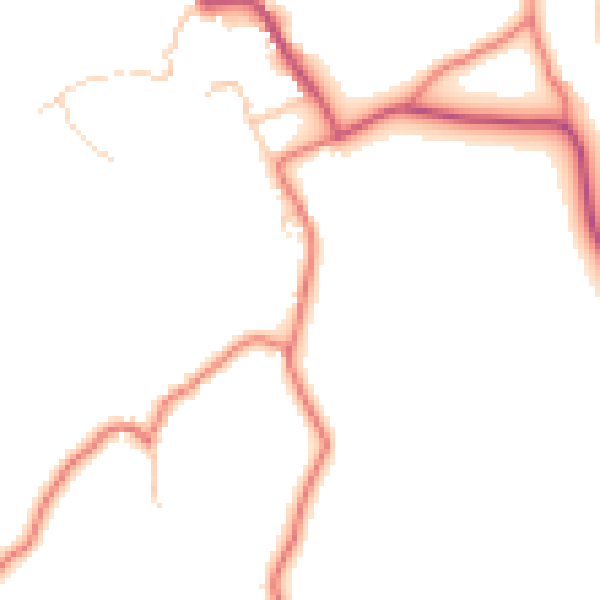 Daytime road noise heatmap for LA22 0PZ