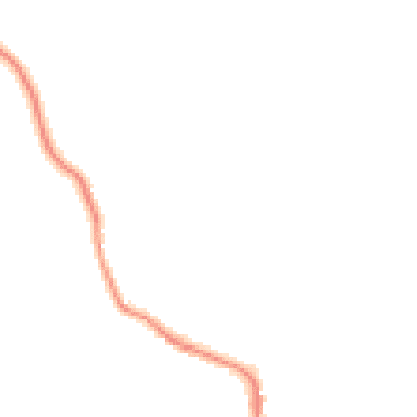 Night-time road noise heatmap for LA22 9BQ