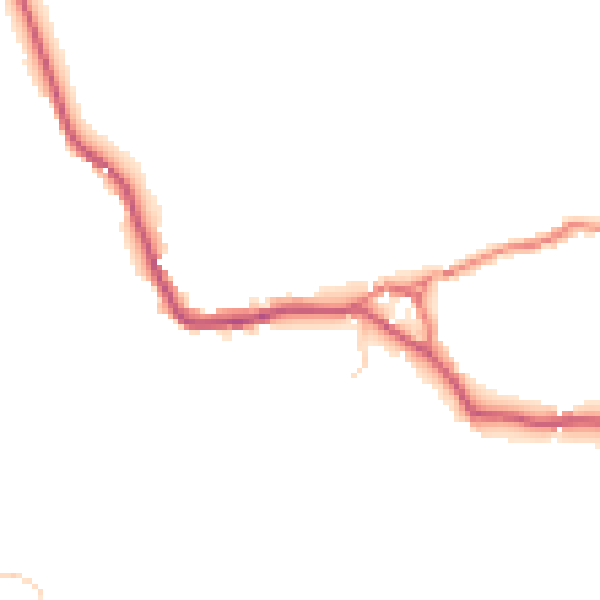 Daytime road noise heatmap for LA22 9JF