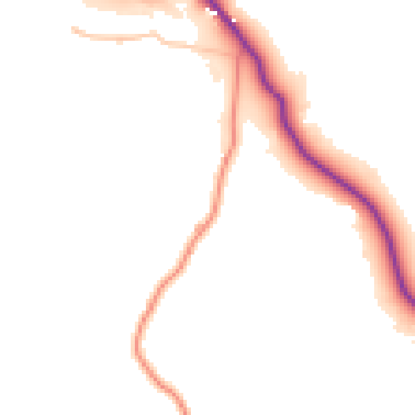 Daytime road noise heatmap for LA22 9LN