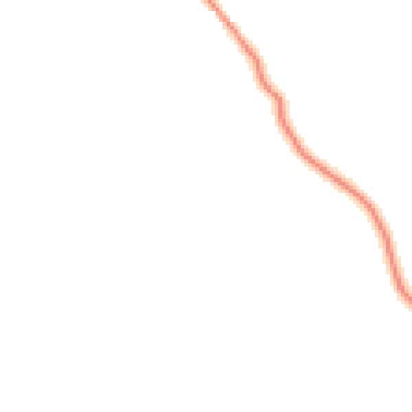 Night-time road noise heatmap for LA22 9LN