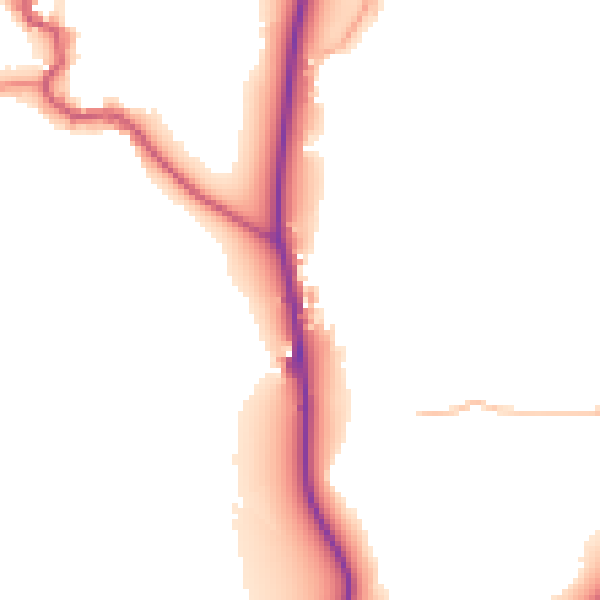 Daytime road noise heatmap for LA22 9PS