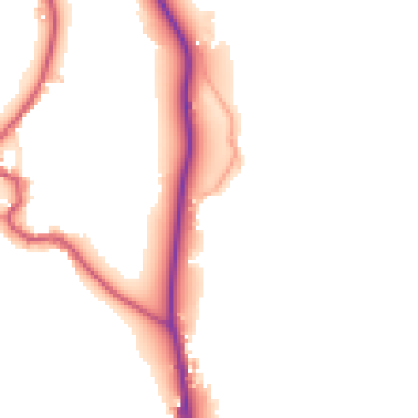 Daytime road noise heatmap for LA22 9QF