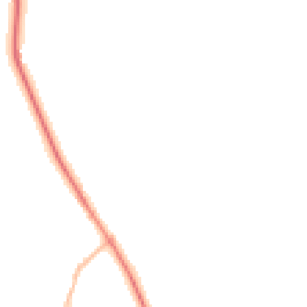 Night-time road noise heatmap for LA22 9RW