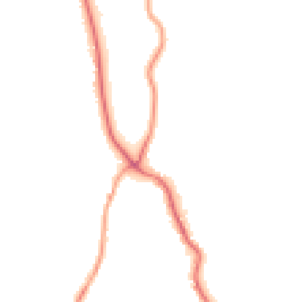 Night-time road noise heatmap for LA23 1EW
