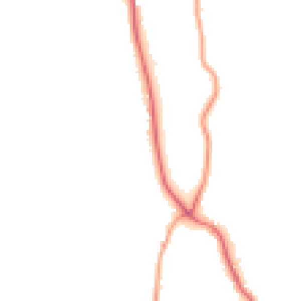 Night-time road noise heatmap for LA23 1HD