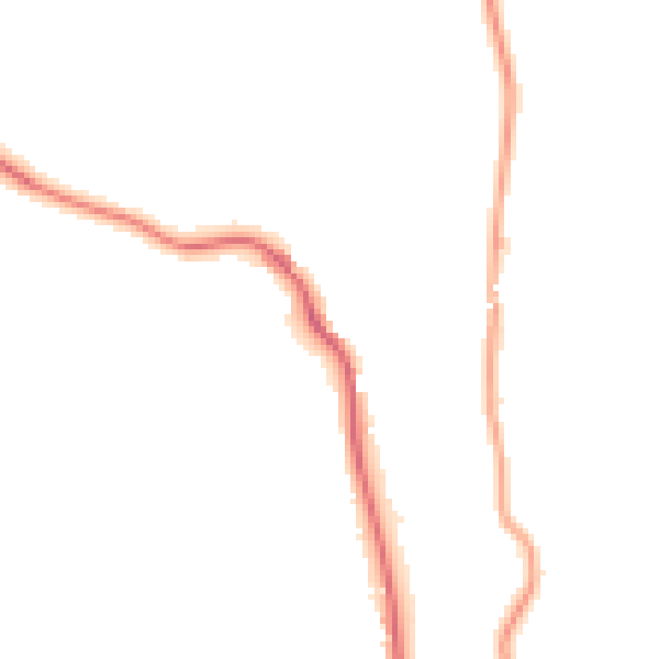 Night-time road noise heatmap for LA23 1HL