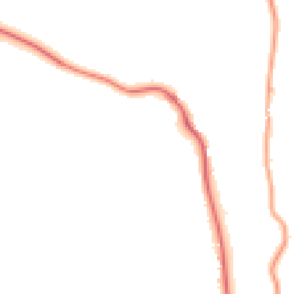 Night-time road noise heatmap for LA23 1HP