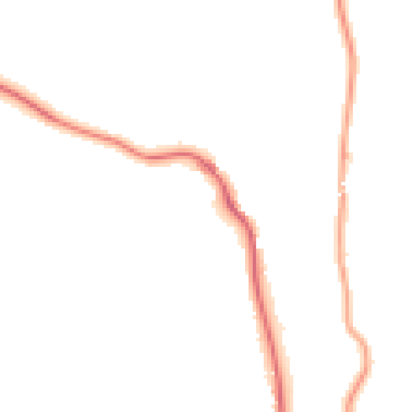 Night-time road noise heatmap for LA23 1HX