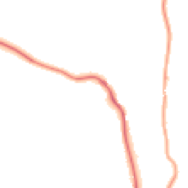 Night-time road noise heatmap for LA23 1JD