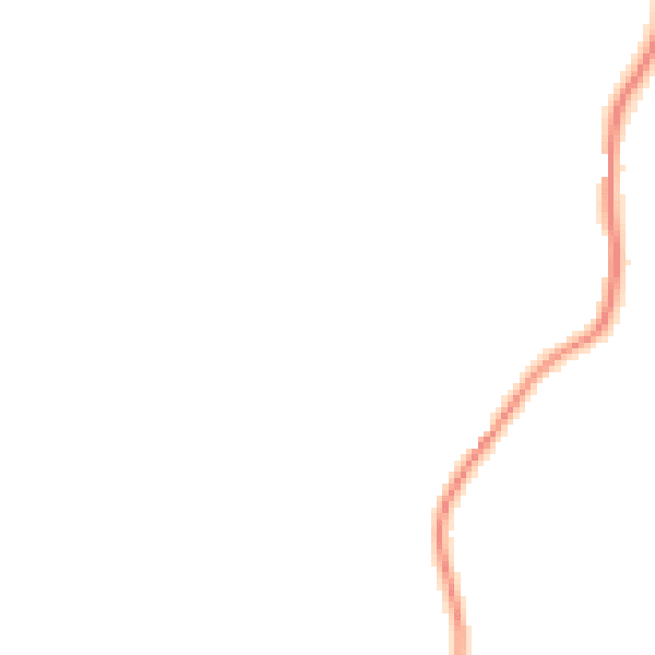 Night-time road noise heatmap for LA23 1LA