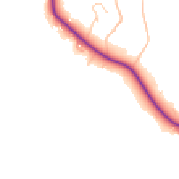 Daytime road noise heatmap for LA23 1LQ