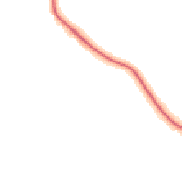 Night-time road noise heatmap for LA23 1LQ