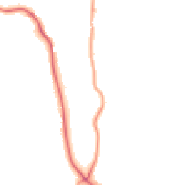 Night-time road noise heatmap for LA23 1NJ
