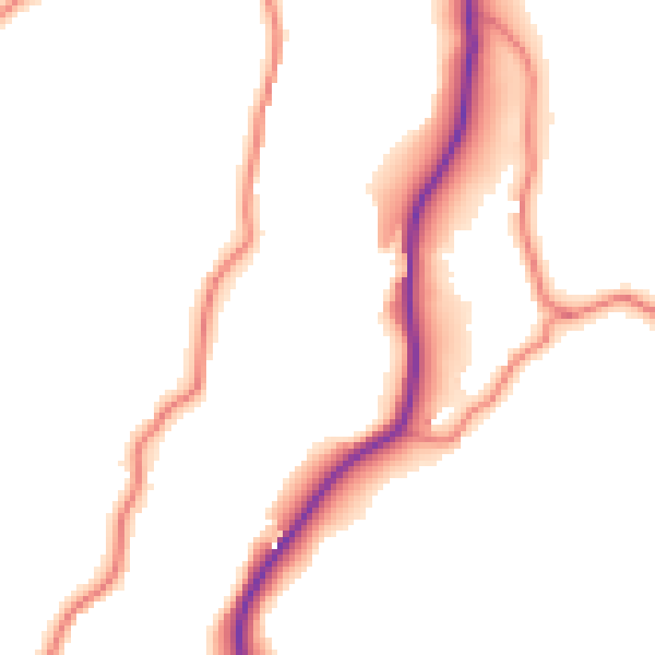Daytime road noise heatmap for LA23 1NT