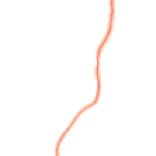 Night-time road noise heatmap for LA23 1NT