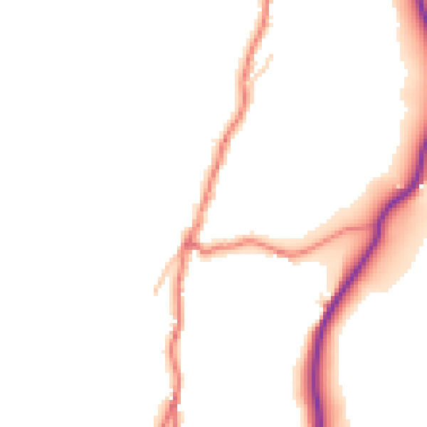 Daytime road noise heatmap for LA23 1PG