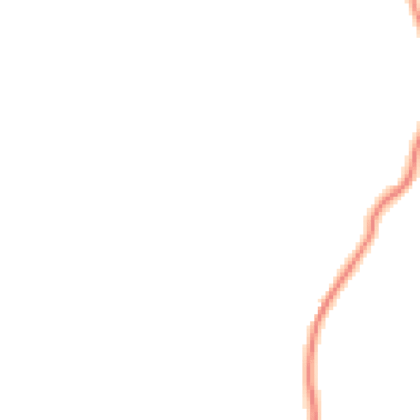 Night-time road noise heatmap for LA23 1PG